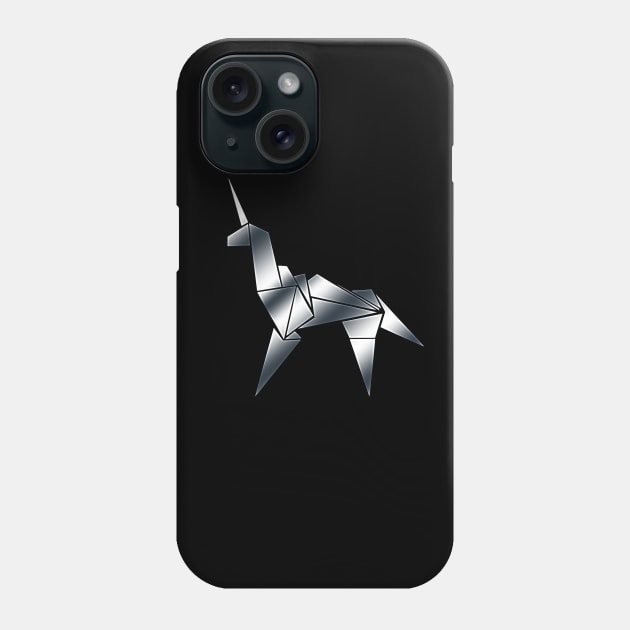 Blade Runner: Metal Origami Unicorn (Blade Runner) Tee Phone Case by Evarcha