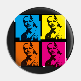 Robert Frost - Poet - colorful, pop art style design Pin