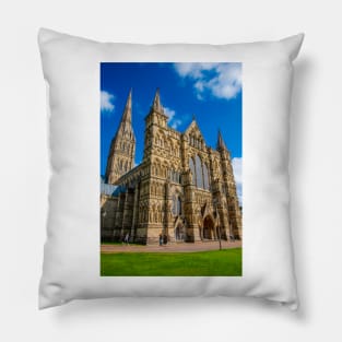 West Facade, Salisbury Cathedral Pillow