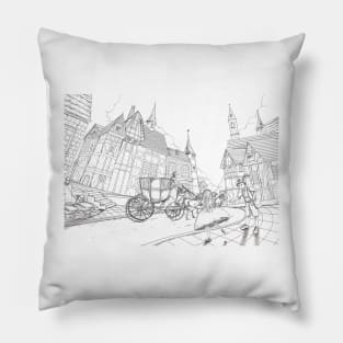 The Bavarian Village Pillow