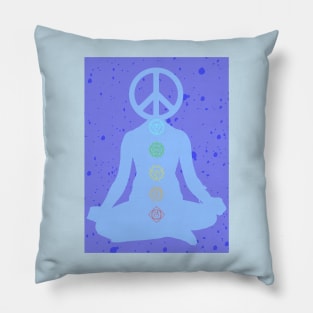 Spiritual Meditation Chakra Peace Graphic Pillow