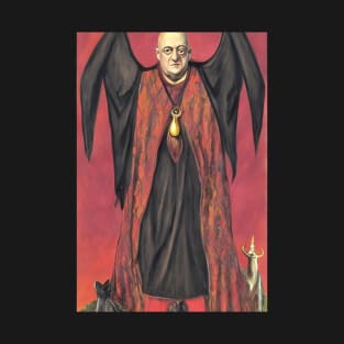 Aleister Crowley The Great Beast of Thelema painted in a Surrealist and Impressionist style T-Shirt