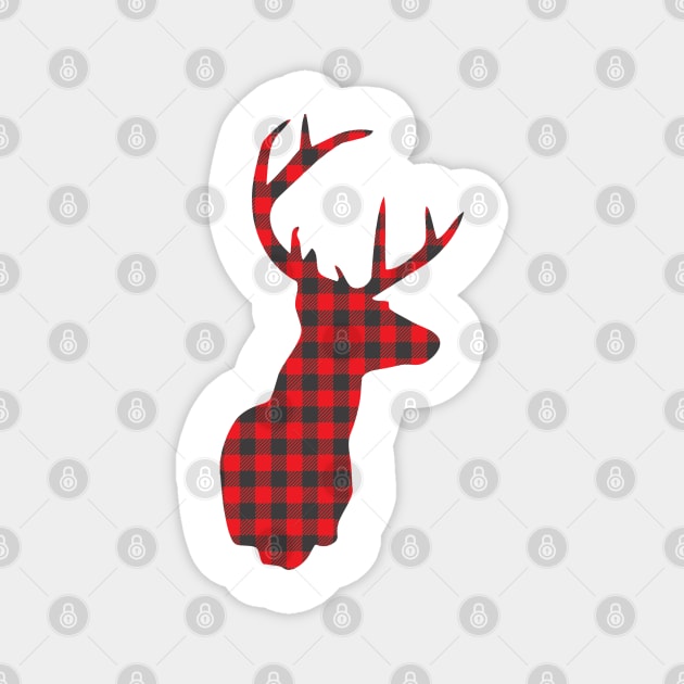 Christmas Reindeer Magnet by Rise And Design