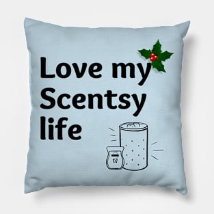 love my scentsy life christmas Pillow