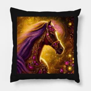 Ethereal Carrousel Horse Pillow