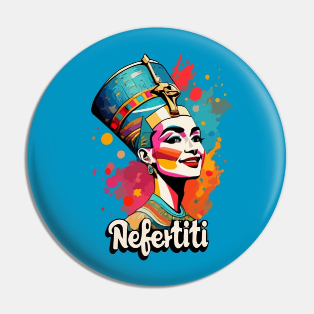 Nefertiti's Hilarious Highness Pin by CatCoconut-Art