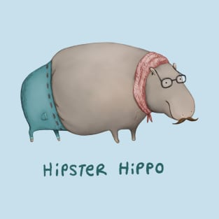 Hipster Hippo T-Shirt