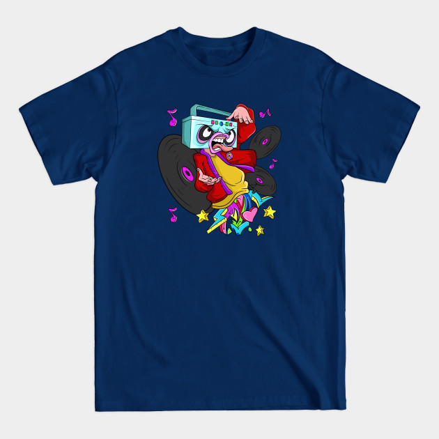 Discover 90s Music Dj Party Loving Monster - 90s Music Lover - T-Shirt