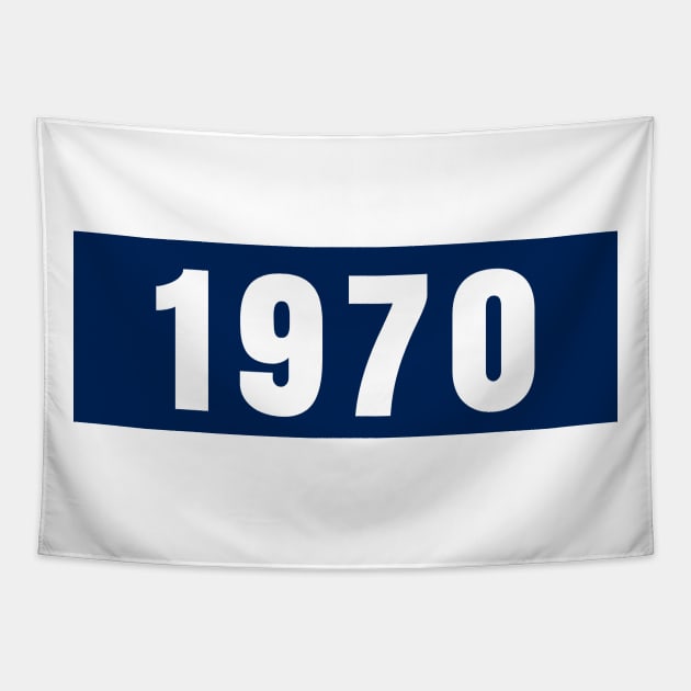 1970 Birthday Year Sticker Tapestry by Suprise MF