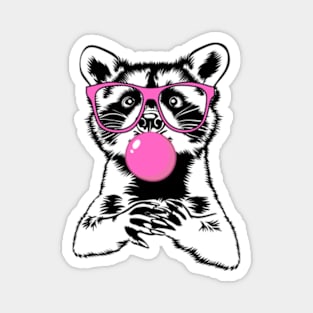 Raccoon Bubbles Magnet