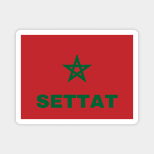 Settat City in Moroccan Flag Magnet