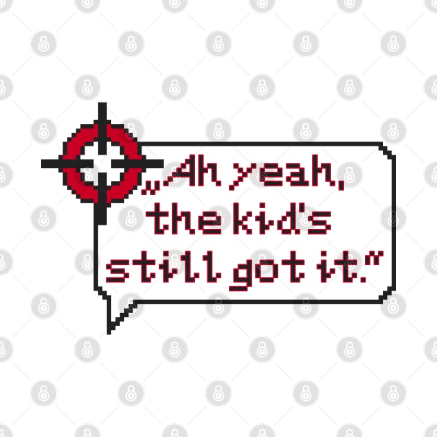 Resident Evil Carlos Oliveira Quote Pixel Art by AlleenasPixels