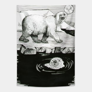 Otter - Bear Tapestry