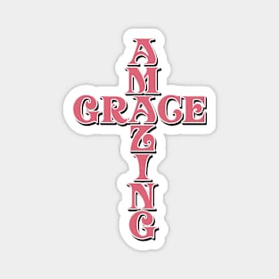 Amazing Grace Cross Magnet