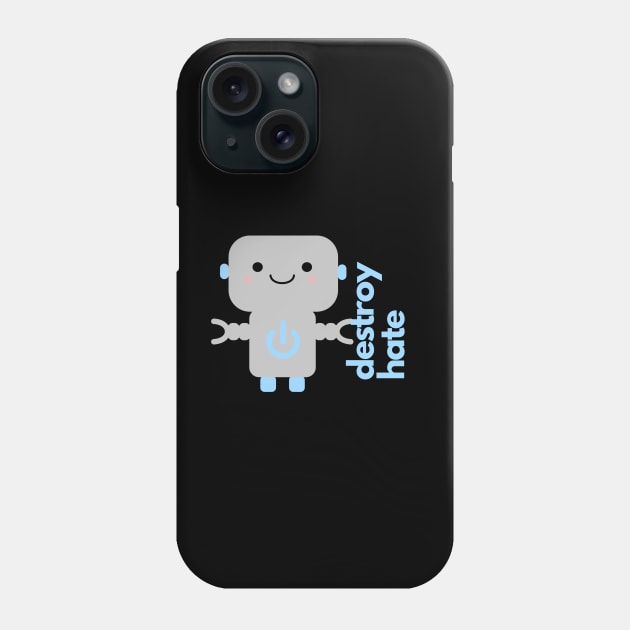 Cute Inspirational Robot Phone Case by CrazilykukuDesigns