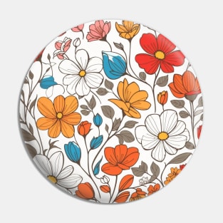 floral pattern Pin