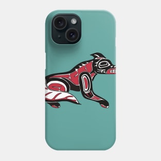 Pacific Northwest  Coast Native Haida Wolf Phone Case