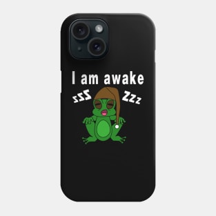 A sleepy frog Phone Case