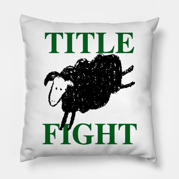 Title Fight Pillow by Elemental Edge Studio