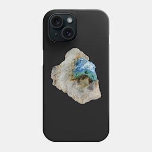 Cyanotrichite Mineral Sample Phone Case