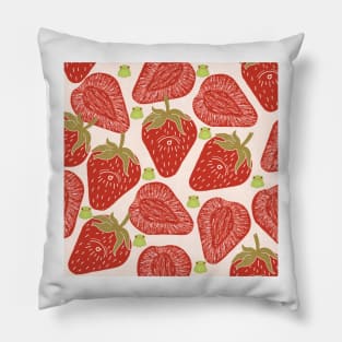 Strawberry Frogs! Pillow