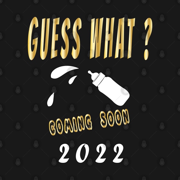 Guess What?Coming Soon, Funny Surprise Pregnancy Announcement 2022 by ArticArtac