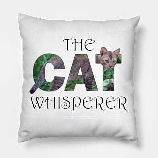 The Cat Whisperer - Brown sand cat oil painting word art Pillow