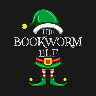 The Bookworm Elf Matching Family Christmas Pajama T-Shirt