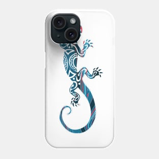 Ornate Gecko Colorful Lizard Illustration Phone Case