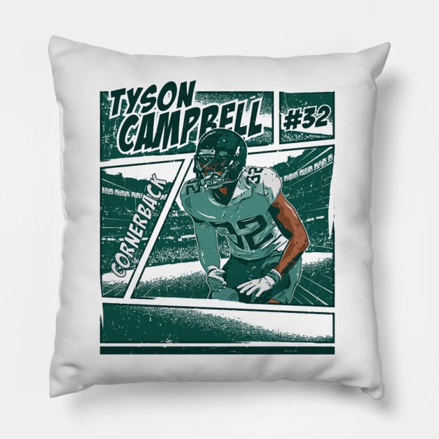 Tyson Campbell Jacksonvilles Comic Pillow by MASTER_SHAOLIN