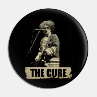 The Cure - RETRO BLACKWHITE Pin