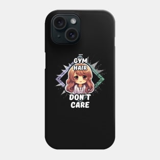 Kawaii Gym Hair Don't Care Anime Phone Case