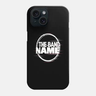 The band name AJR Glitch Effect Phone Case