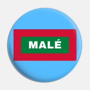 Malé in Maldives Flag Colors Pin