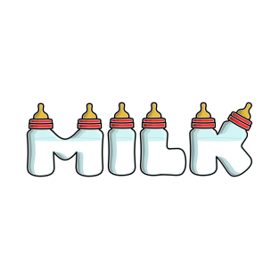 Milk Typography T-Shirt