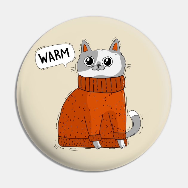 Cat in a warm sweater. Pin by My Happy-Design
