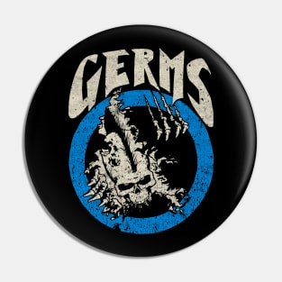 Germs (GI) Skull Ripper 1979 Vintage Pin