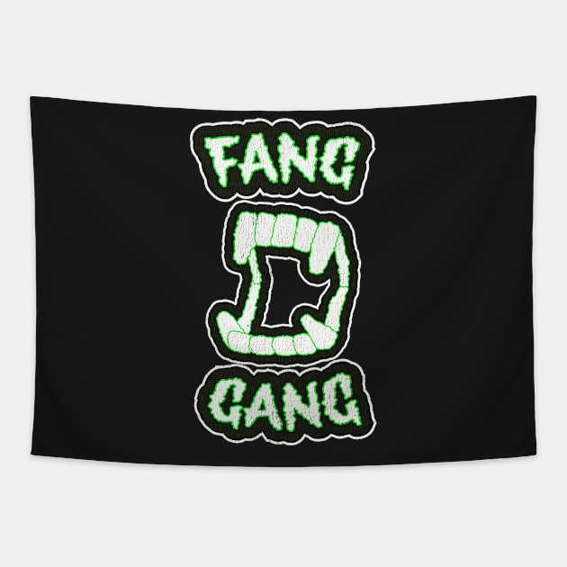 Fang Gang Tapestry by retroready