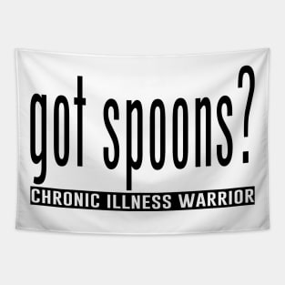 Got spoonss? (black) Tapestry