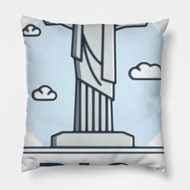 RIO Christ The Redeemer Pillow by RIO Brazil 