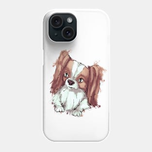 Cute papillon - dog Phone Case