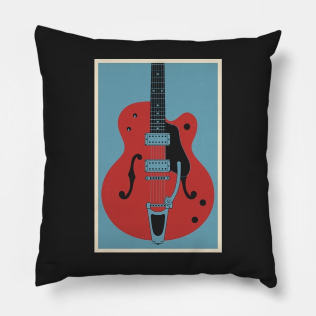 6136 Guitar Pillow by mrspaceman