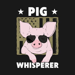 Pig Whisperer Pig Design For Men Hog Farmer T-Shirt