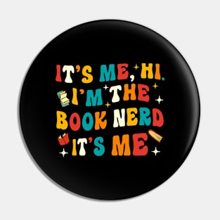 Funny Book Nerd Gift Pin