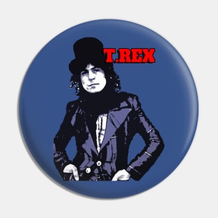 T.Rex (Mark Bolan) Blue version Pin