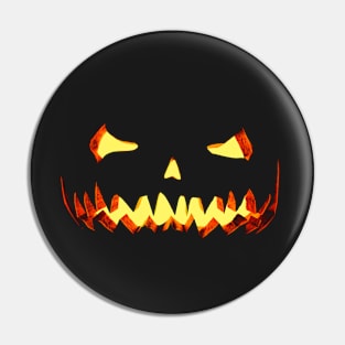 Halloween Evil Pumpkin Spooky Render Pin