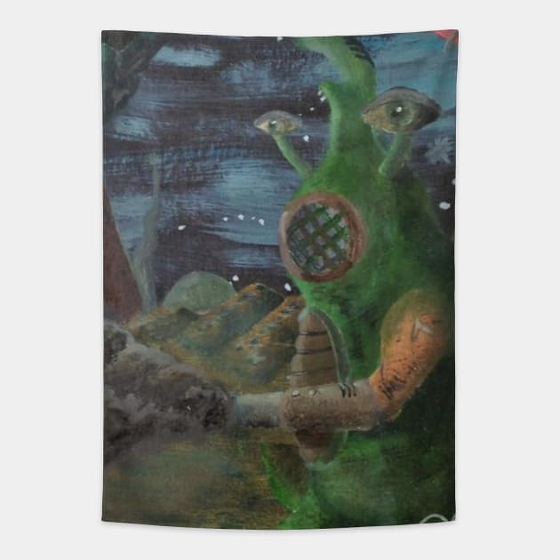 Extraterrestrial War of 10,000 A.D. Tapestry by ManolitoAguirre1990