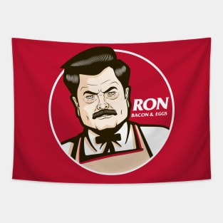 Ron swanson eggs & bacon Tapestry