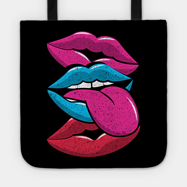 Nineties Lips Abstract Vintage 90s 90s Tote Teepublic Au