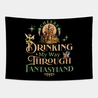 Drinking My Way Through Fantasyland Cheers Fairy Tapestry